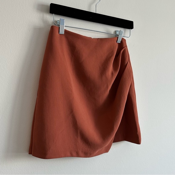 Wilfred Aritzia Wrap Mini Skirt Terracotta | Size 0 NWOT - Picture 6 of 6